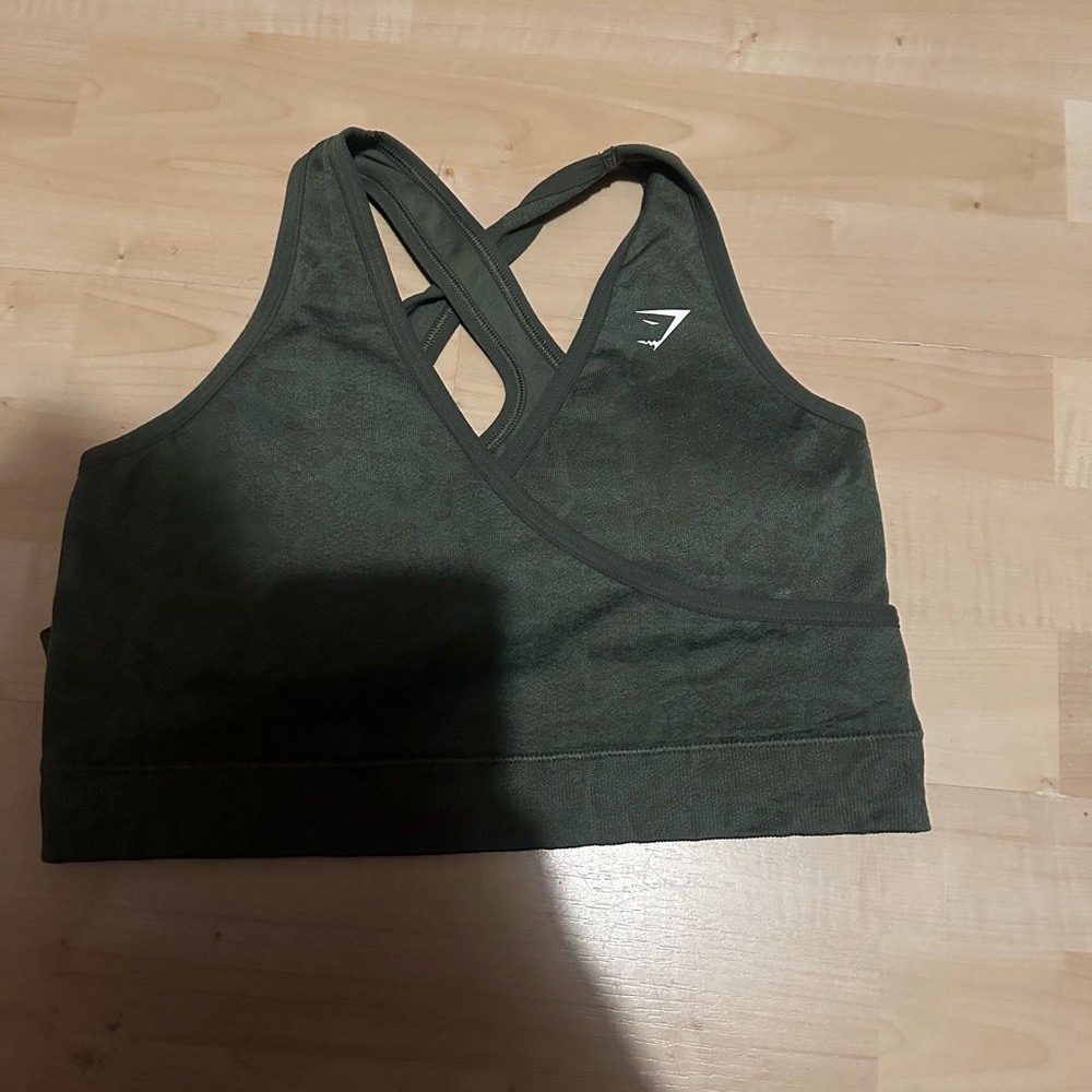 Gymshark Dark Green Sports Bra
